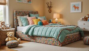 Accessoires de chambre d'enfant : une tresse de lit pour plus de confort